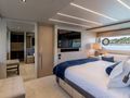 ASCEND Sunseeker 23m - master cabin bed and TV ASCEND Sunseeker 23m - master cabin bed and TV