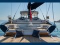 ASHLEYROSE 110 Notika Sailing Yacht Ketch 33m convertible swimming platform and aft lounging area