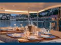 ASHLEYROSE 110 Notika Sailing Yacht Ketch 33m upper deck alfresco dining area