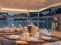 ASHLEYROSE 110 Notika Sailing Yacht Ketch 33m upper deck alfresco dining area