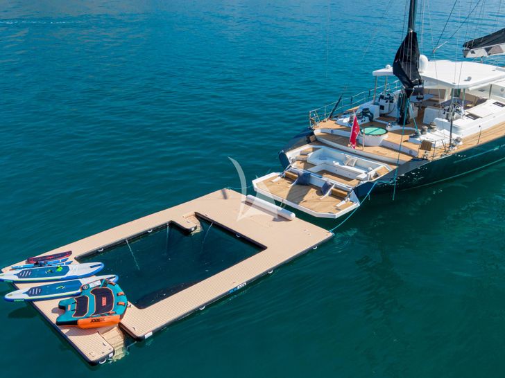 ASHLEYROSE 110 Notika Sailing Yacht Ketch 33m water toys set up