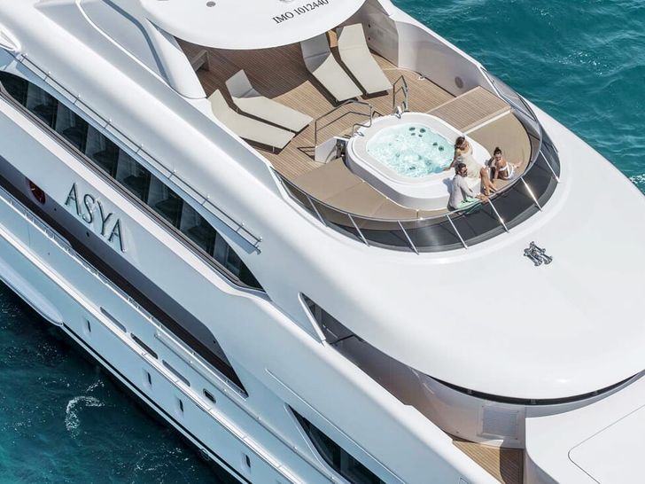 ASYA Heesen 74m from above