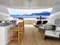 ASYA Heesen 74m sundeck facing jacuzzi ASYA Heesen 74m sundeck facing jacuzzi