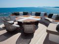 ASYA Heesen 74m sundeck seating ASYA Heesen 74m sundeck seating