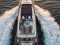 ATALANTI Guy Couach 96 - flybridge aft shot cruising ATALANTI Guy Couach 96 - flybridge aft shot cruising