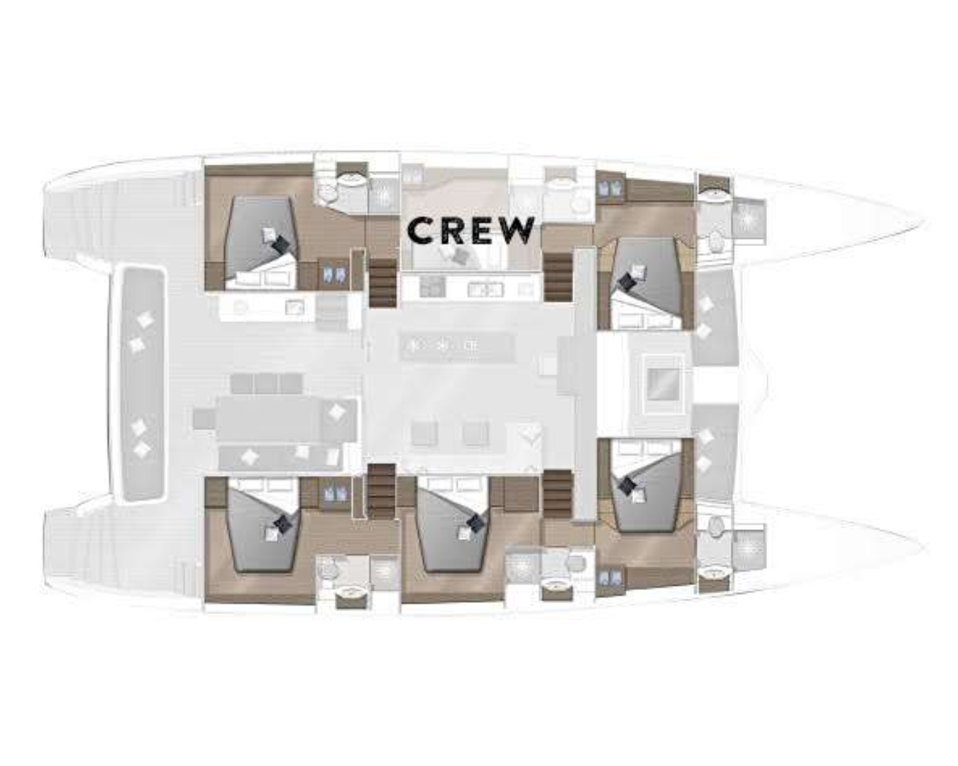 ATLANTIA Lagoon 630 - Layout