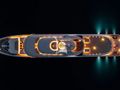 ATLAS Lurssen 74m - aerial shot at night ATLAS Lurssen 74m - aerial shot at night