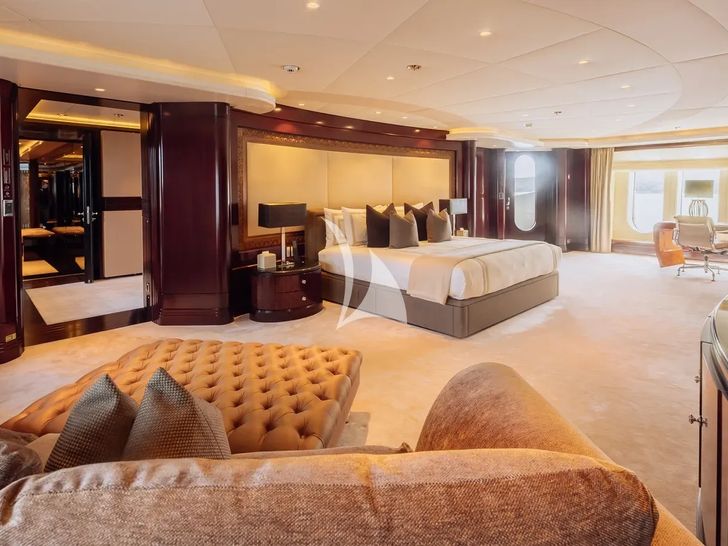 ATLAS Lurssen 74m - master cabin wide shot ATLAS Lurssen 74m - master cabin wide shot