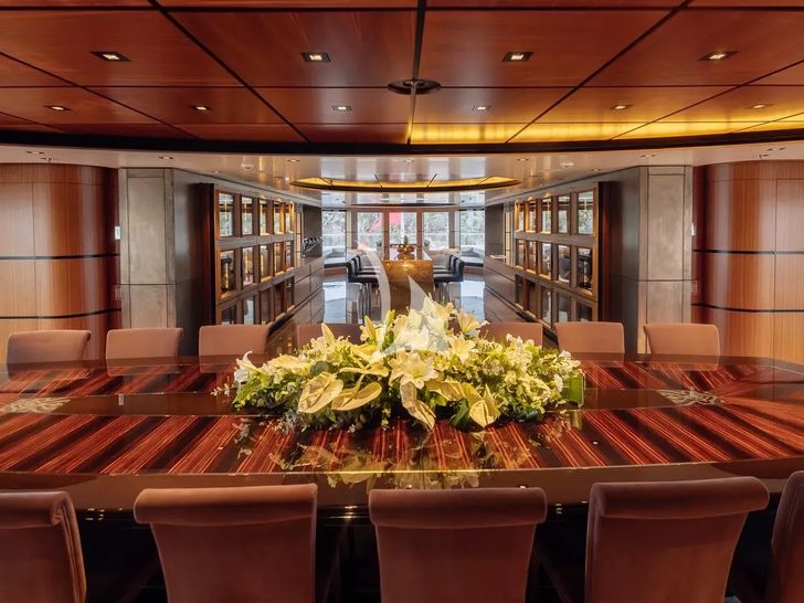 ATLAS Lurssen 74m - sky deck dining ATLAS Lurssen 74m - sky deck dining