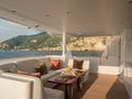 ATOM Inace Yacht 114 aft deck seating area