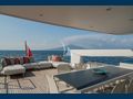 ATOM Inace Yacht 114 upper aft deck lounging and dining area