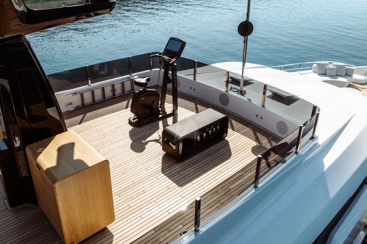 Charter Yacht AT ONE - Ferretti Custom Line Navetta 30 - 5 Cabins - Meganisi - Lefkas - Kefalonia - Corfu - Ionian Sea - Greece