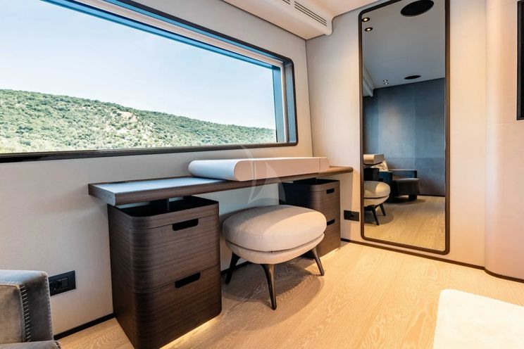 Charter Yacht AT ONE - Ferretti Custom Line Navetta 30 - 5 Cabins - Meganisi - Lefkas - Kefalonia - Corfu - Ionian Sea - Greece