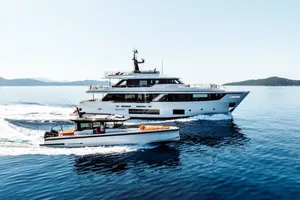 AT ONE - Ferretti Custom Line Navetta 30 - 5 Cabins - Meganisi - Lefkas - Kefalonia - Corfu - Ionian Sea - Greece AT ONE - Ferretti Custom Line Navetta 30 - 5 Cabins - Meganisi - Lefkas - Kefalonia - Corfu - Ionian Sea - Greece