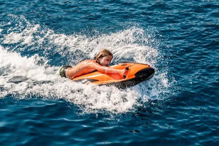 Charter Yacht AT ONE - Ferretti Custom Line Navetta 30 - 5 Cabins - Meganisi - Lefkas - Kefalonia - Corfu - Ionian Sea - Greece