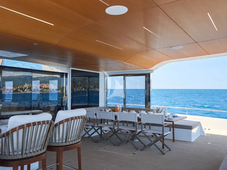 ATRAVERSIA Silent Yacht Aft Deck ATRAVERSIA Silent Yacht Aft Deck