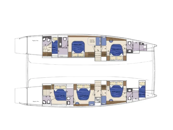 AUDACITY Heysea SV60 - cabin layout AUDACITY Heysea SV60 - cabin layout