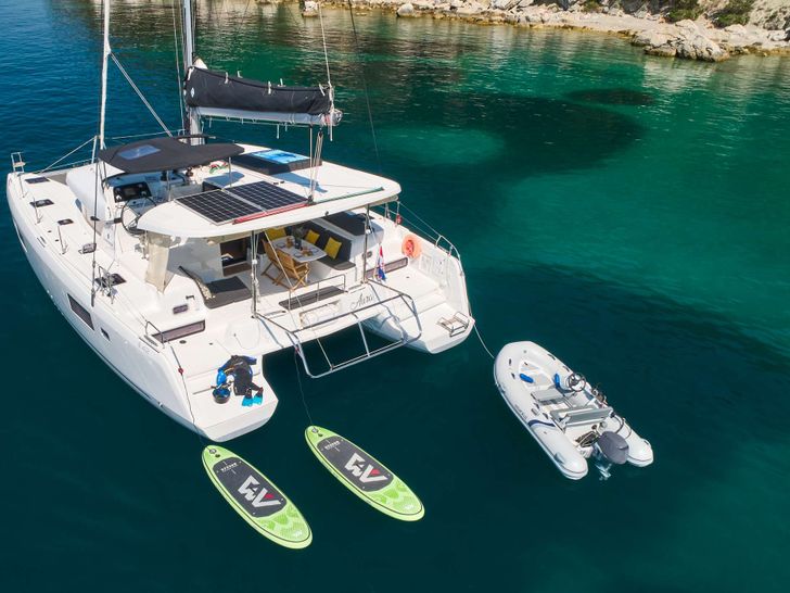 AURA Lagoon 42 sailing AURA Lagoon 42 sailing