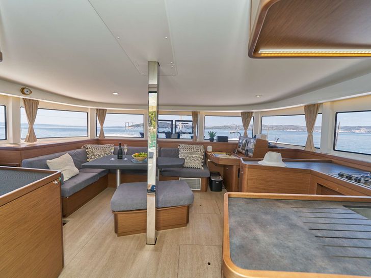 AURA Lagoon 42 staircase to the cabins AURA Lagoon 42 staircase to the cabins