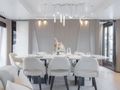 AURA Azimut Grande 27m - indoor dining area AURA Azimut Grande 27m - indoor dining area