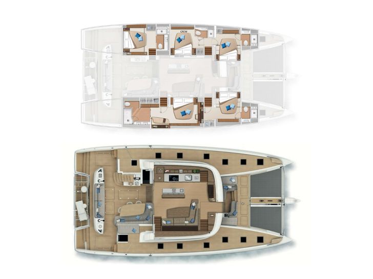 AURA Lagoon 65 - layout AURA Lagoon 65 - layout