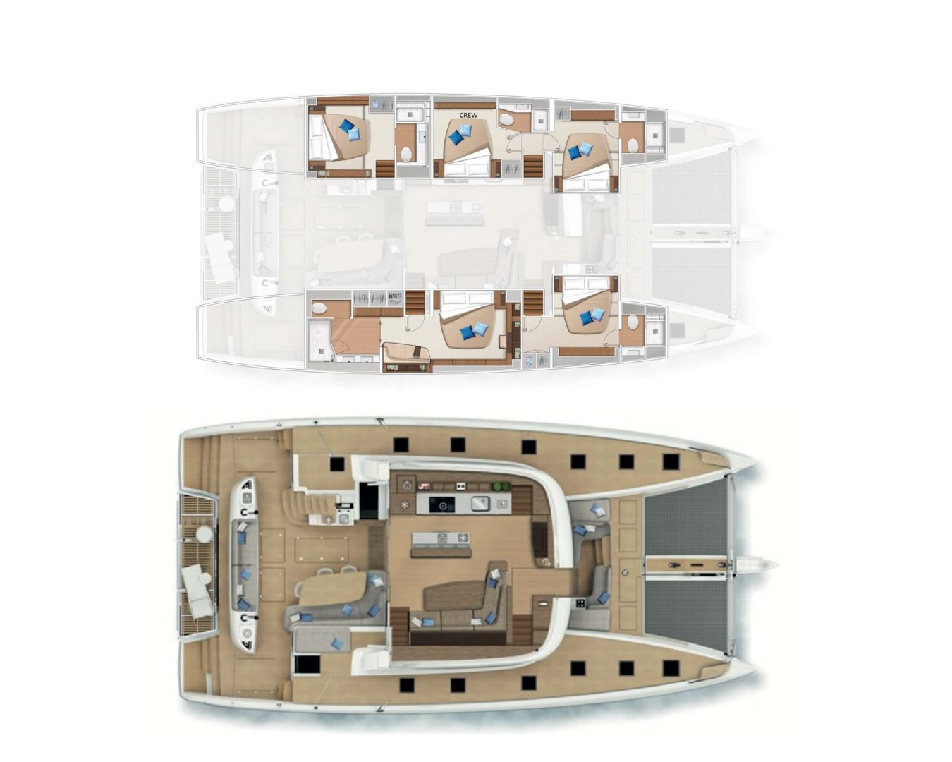 Layout for AURORA Lagoon Sixty 5 - layout