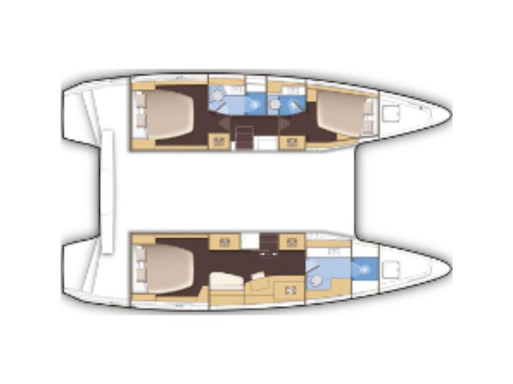 AVENTURA Lagoon 42 - layout AVENTURA Lagoon 42 - layout