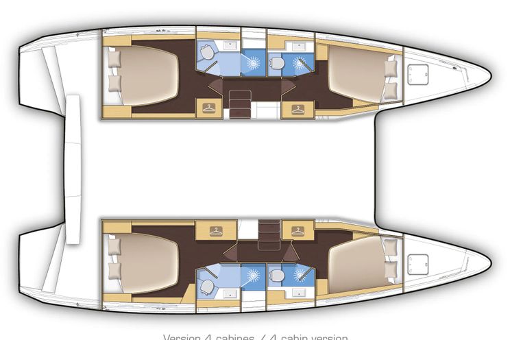 Layout for AVENTUS Lagoon 42 - layout