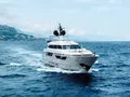 AWAY Sanlorenzo SD122 - cruising bow view AWAY Sanlorenzo SD122 - cruising bow view