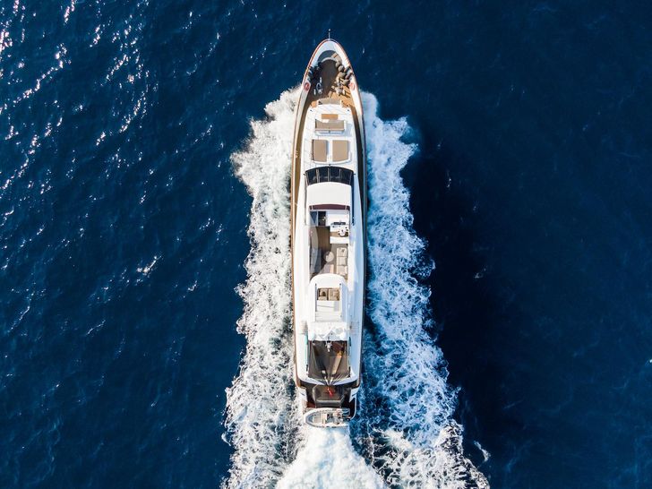 AXELLA Eurocraft 110 - aerial top shot cruising AXELLA Eurocraft 110 - aerial top shot cruising