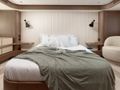 AMPARITO V Azimut Magellano 66 - master cabin bed AMPARITO V Azimut Magellano 66 - master cabin bed