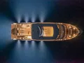 AZUR Absolute Navetta 75 - top aerial shot at night AZUR Absolute Navetta 75 - top aerial shot at night