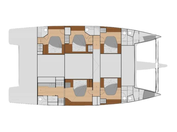 AZURE Fountaine Pajot Samana 59 - layout AZURE Fountaine Pajot Samana 59 - layout