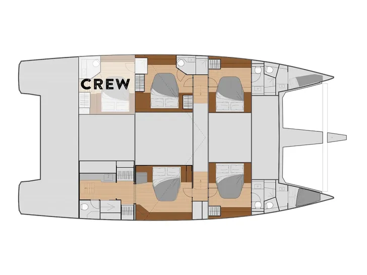 BACCHUS Fountaine Pajot Samana 59 - layout BACCHUS Fountaine Pajot Samana 59 - layout