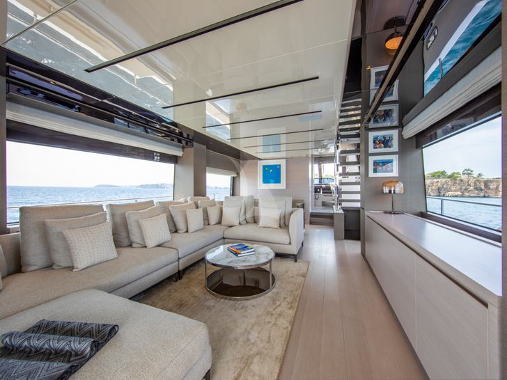 BALANCE Sanlorenzo SL78 main Salon BALANCE Sanlorenzo SL78 main Salon