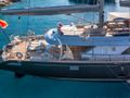 BARACUDA VALETTA Perini Navi Sailing Yacht 50m aft shot