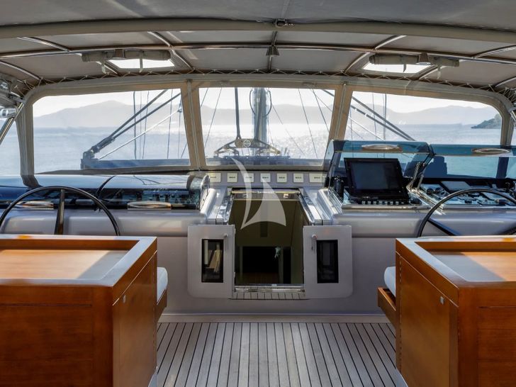 BARACUDA VALETTA Perini Navi Sailing Yacht 50m - cockpit BARACUDA VALETTA Perini Navi Sailing Yacht 50m - cockpit