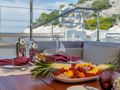 BARACUDA VALETTA Perini Navi Sailing Yacht 50m fruit platter