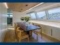 BARACUDA VALETTA Perini Navi Sailing Yacht 50m indoor dining area