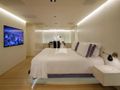 BARACUDA VALETTA Perini Navi Sailing Yacht 50m master cabin bed with TV