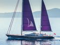 BARACUDA VALETTA Perini Navi Sailing Yacht 50m sailing side shot