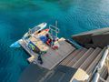 BARACUDA VALETTA Perini Navi Sailing Yacht 50m - swimming platform with water toys BARACUDA VALETTA Perini Navi Sailing Yacht 50m - swimming platform with water toys