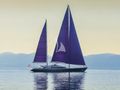 BARACUDA VALETTA Perini Navi Sailing Yacht 50m - whole side profile BARACUDA VALETTA Perini Navi Sailing Yacht 50m - whole side profile