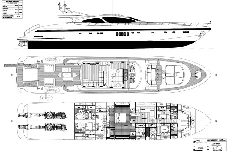 Layout for BEACHOUSE Mangusta 130 layout