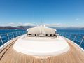 BEACHOUSE Mangusta 130 - foredeck sunbathing area BEACHOUSE Mangusta 130 - foredeck sunbathing area