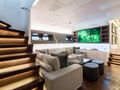 BEACHOUSE Mangusta 130 - lower saloon BEACHOUSE Mangusta 130 - lower saloon
