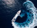 BEACHOUSE Mangusta 130 - top aerial shot BEACHOUSE Mangusta 130 - top aerial shot