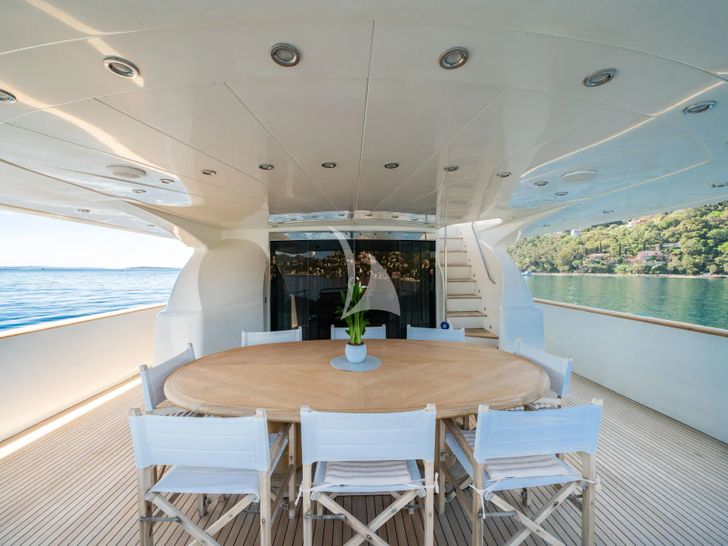 BEIJA FLORE Eurocraft 92 aft deck BEIJA FLORE Eurocraft 92 aft deck