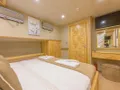 BELGIN SULTAN Custom Sailing Yacht 35m - VIP cabin 1 bed with TV BELGIN SULTAN Custom Sailing Yacht 35m - VIP cabin 1 bed with TV