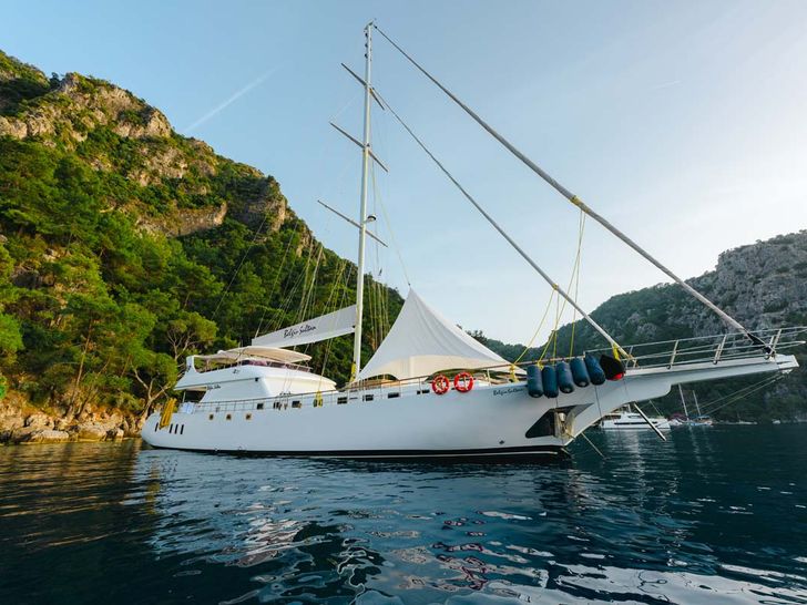 BELGIN SULTAN Custom Sailing Yacht 35m - anchored BELGIN SULTAN Custom Sailing Yacht 35m - anchored